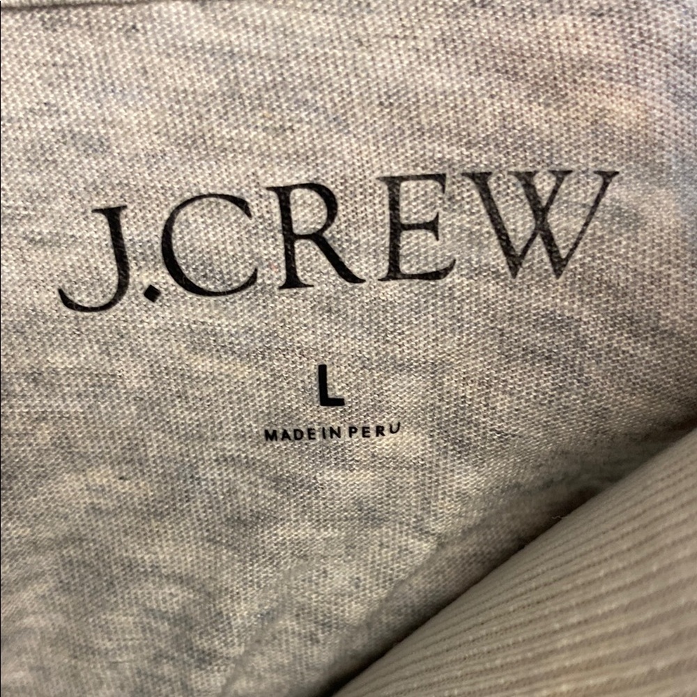 J. Crew Gray Long Sleeve Tee - Picture 2 of 6